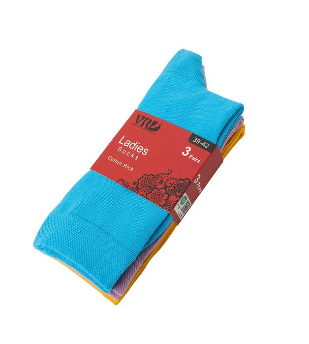 Органични дамски 3 броя чорапи без шев, с мека, не стягаща ластика