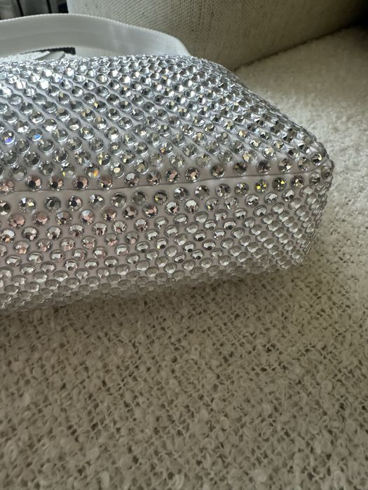 Бяла Чанта с кристали