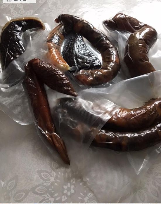 Вяленное полукопченное мясо