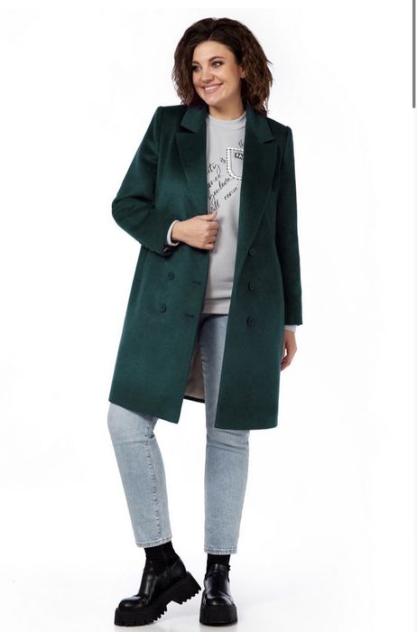 Пальто изумруд LaKona