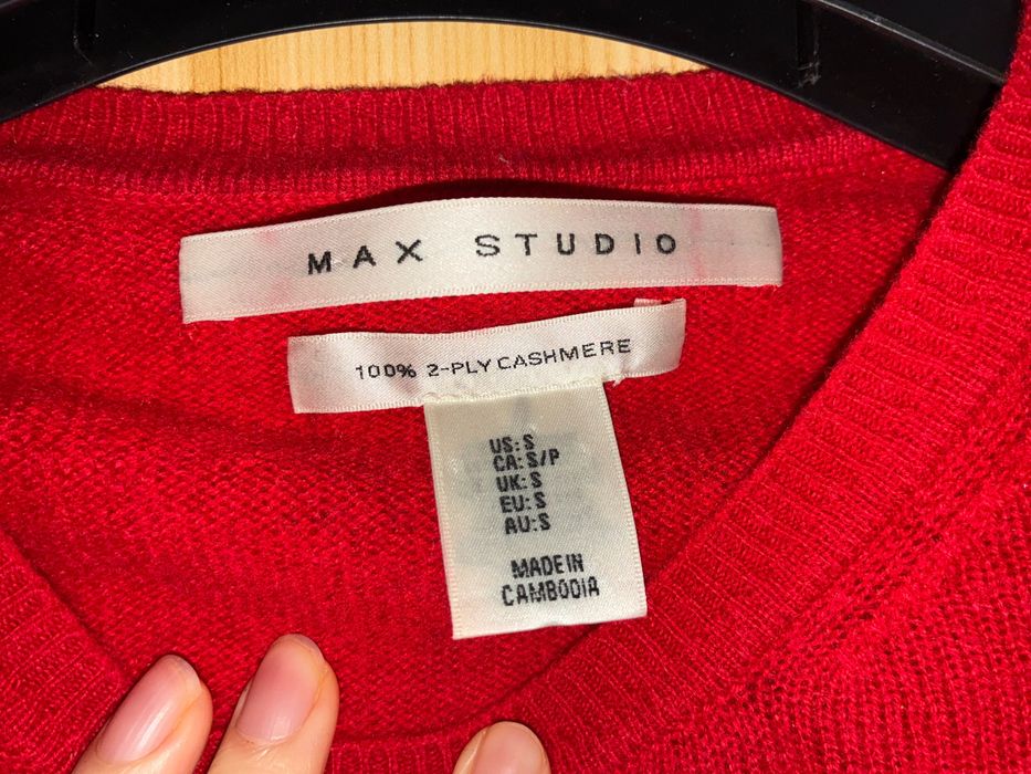 Max Studio 100% Кашмир пуловер