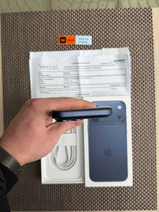 НОВ! 36М ГАР! 512gb! iphone 17Pro max Лизинг от 51€/мес deep blue син
