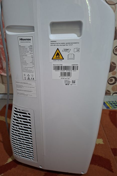 Мобилен климатик Hisense APH12QC (12000 BTU) – Охлаждане и Отопление + Wi-Fi