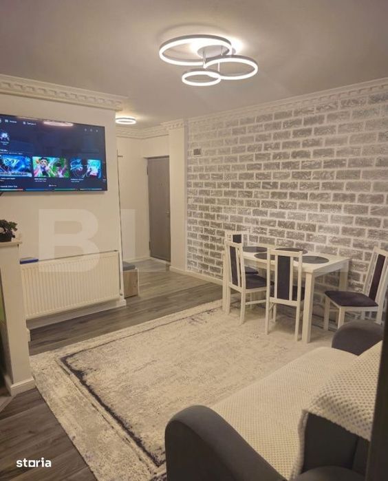 Apartament modern, 3 camere, etaj intermediar, 2 parcari, Apahida cent