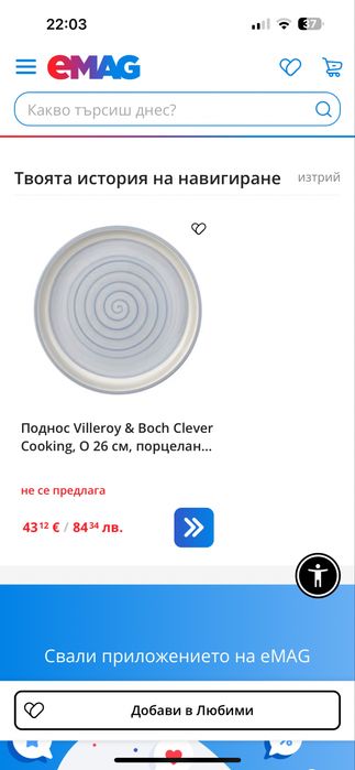 Ръчно рисуван сервиз от висококачествен порцелан -VILLEROY & BOCH