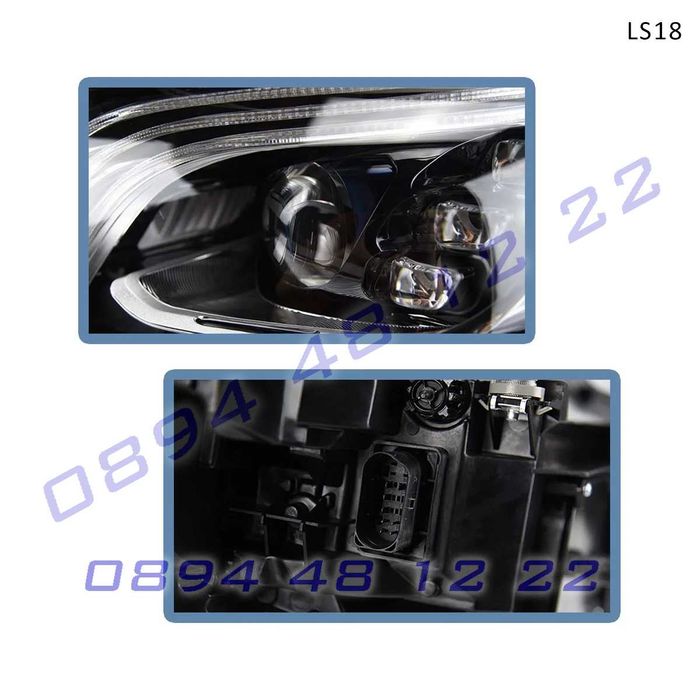 LED тунинг фейслифт фарове Mercedes S W222 14-17 анимация мерцедес с