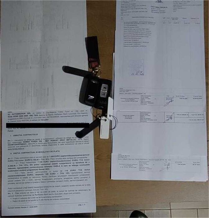 Maxi scuter Honda Forza 350,2024,88o km,garantie pana in 2028