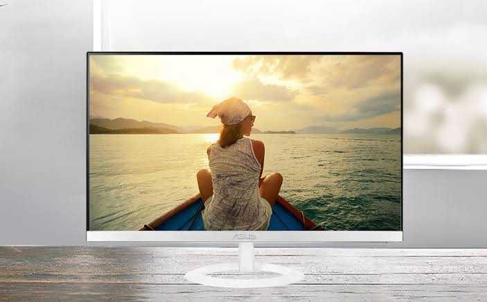 Monitor LED IPS ASUS 23", Full HD, Frameless, Ultra-slim, Eye Care, Alb (VZ239HE-W)