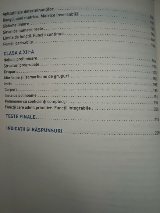 Vand culegere matematica pt bacalaureat si admitere facultate M1