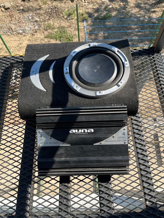 Subwoofer si statie , amplificator auto