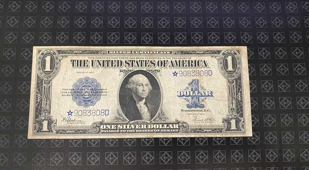 $1 One dollar Silver Certificate 1923 "Horse Blanket"  STAR NOTE