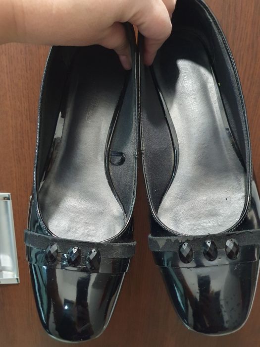 Pantofi piele ecologica lacuita nr 38