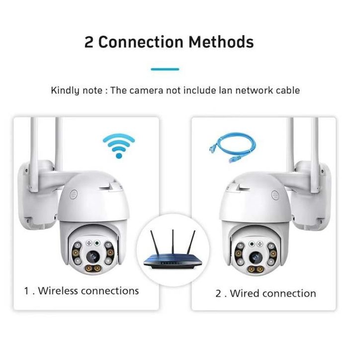 WIFI камера за видеонаблюдение, 8 MP 2160p
