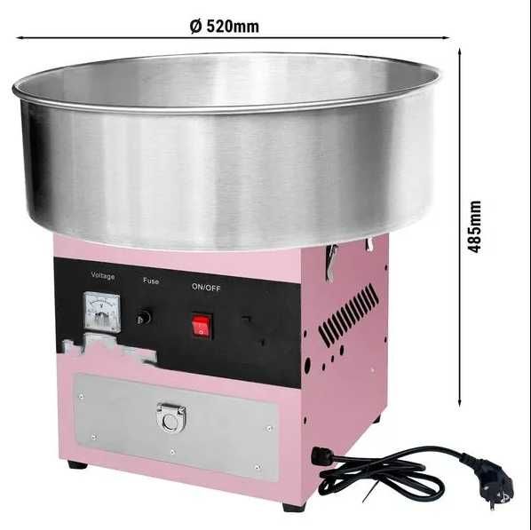 Masina pentru vata de zahar cu bol de diametru 520 mm,NOUA,Factura