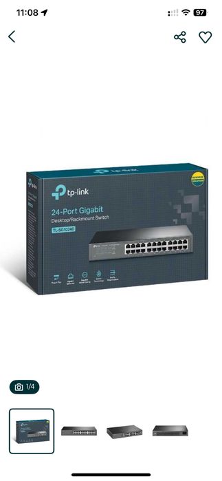 Коммутатор TP LINK  TL-SG1024D