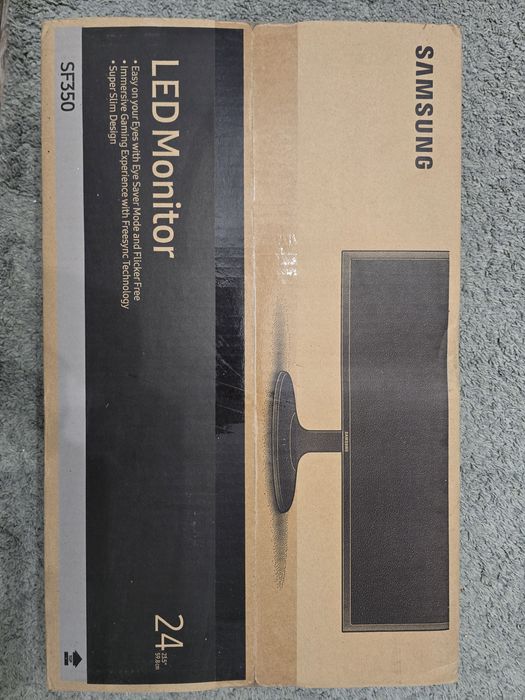 Monitor LED IPS Samsung 23.5", Wide, FHD, HDMI, Flicker-Free, LS24F350