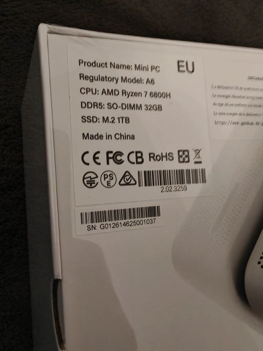 Vand mini PC Geekom A6 ca nou, desigilat