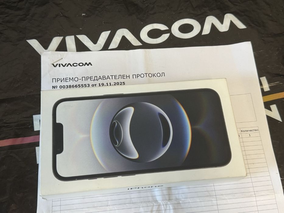 ЗАПЕЧАТАН 128GB iPhone 16e Гаранция Vivacom 2027г. 16 e Black