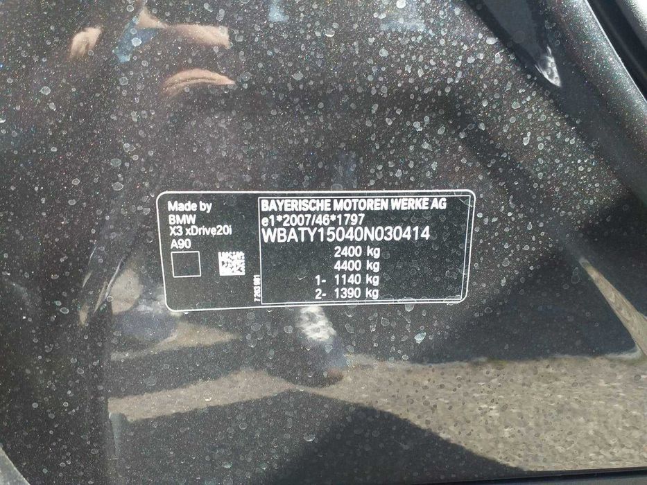 BMW X3  xDrive20i, 2020 4x4 unic proprietar  27500 Euro