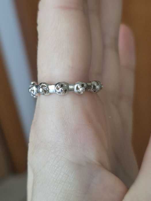 Inel din argint marcat