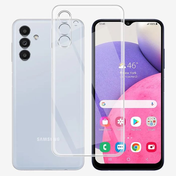 Samsung A14/A34/A54/A55/A35/A15/A16/A36/A56 Husa Silicon Neagra/Clara