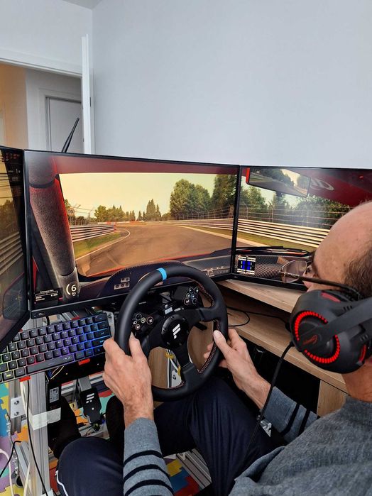 Simracing cockpit, монитор стойка, аксесоари