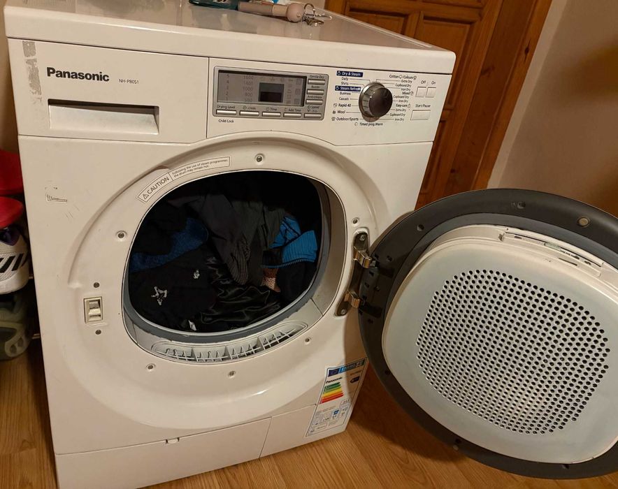 сушилня Panasonic NH-P80S1 – 8 кг, с термопомпа, , енергоспестяваща