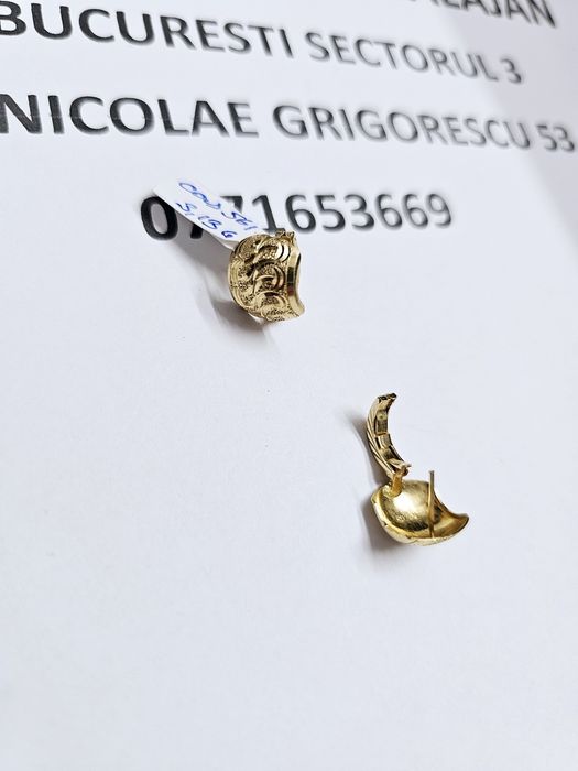 Vand cercei din aur 14 k 3.13 g cod 561