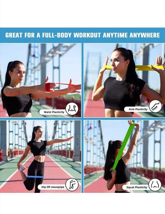 Комплект ластици за тренировка 5 броя