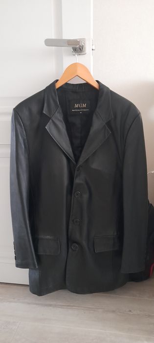 Пиджак из натуральной кожи