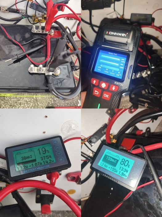 Lifepo4 12v 100ah батерия с блутут и една голяма
