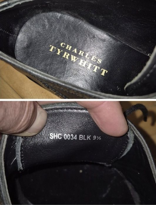 Pantofi Premium Charles Tyrwhitt Brogue, Talpă Cusută. Bărbati - 43
