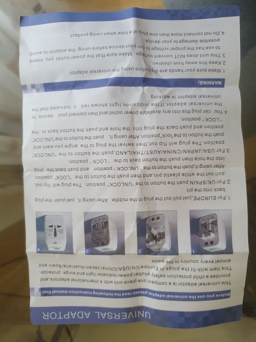 Adaptor internațional All în One, nou-nouț