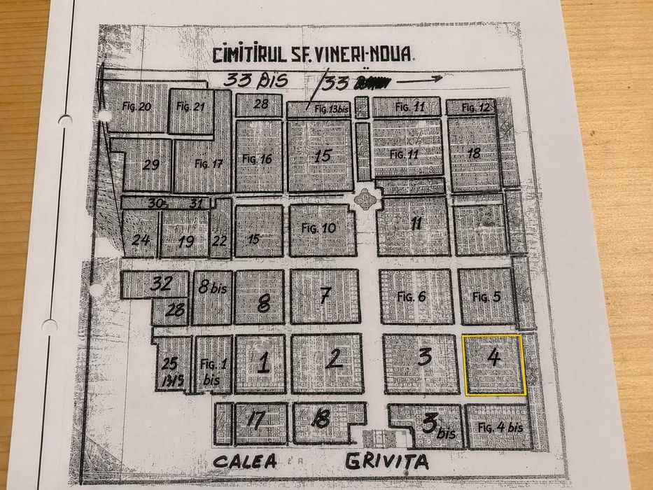 Vând loc de veci in Cimitirul Sfânta Vineri București. Pret 4000 euro.
