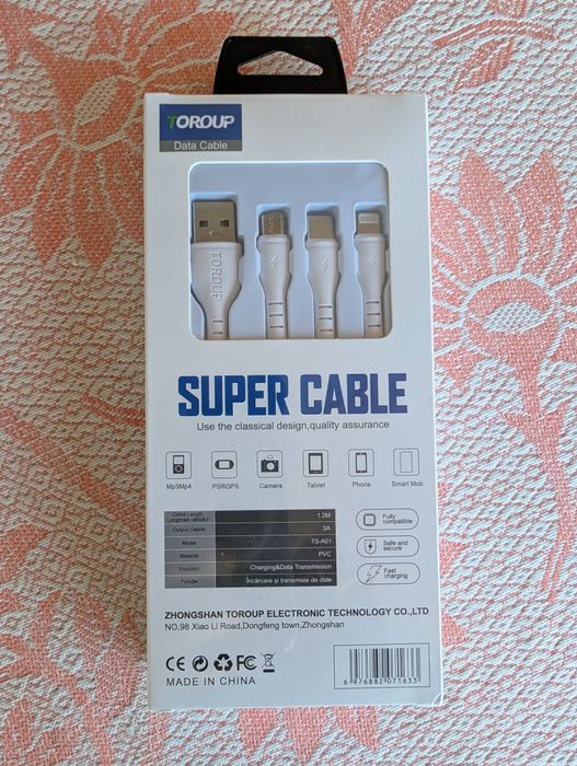 Cablu de încărcare 3 in 1