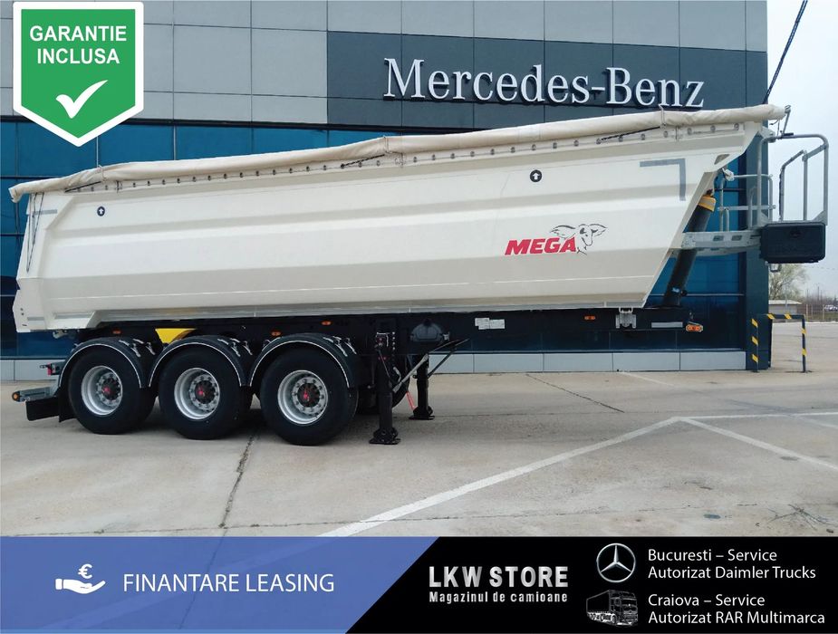 Mega 28m3 BASCULABILA,BALAST,HARDOX–NOUA/TOP!