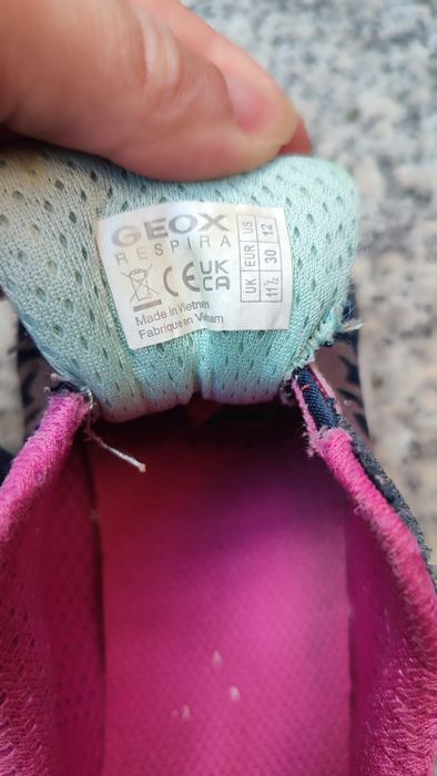 Adidași fete 30-19 cm și sandale geox 31