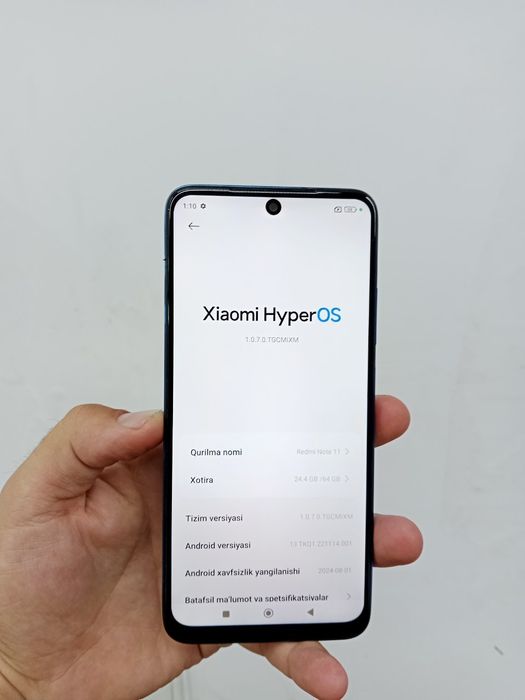 Redmi Not11 xolati yaxshi