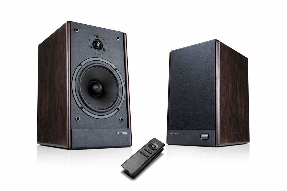 Колонки Microlab SOLO 6C мощность 100Вт, Bluetooth,пульт,дерево,чёрный