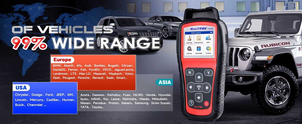Уред за програмиране на TPMS Датчици Autel TS508WF, доживотни ъпдейти