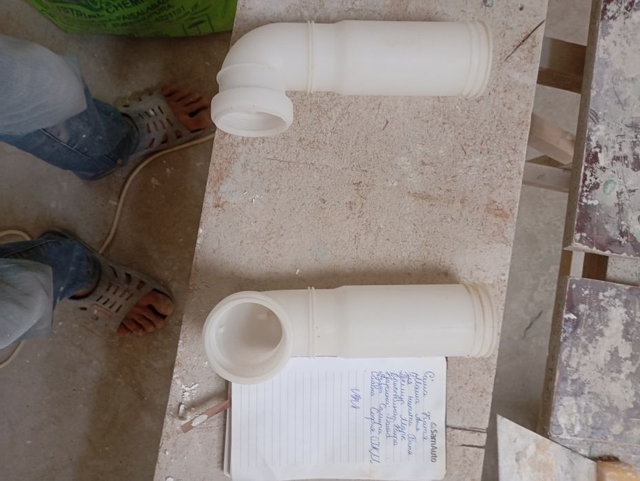 Патрубки от инсталляции