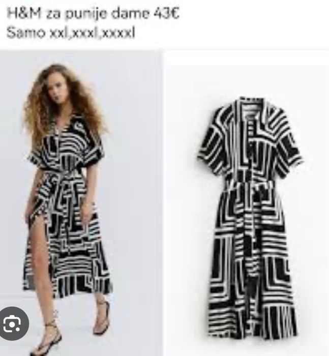 Платье H&M большого размера 56