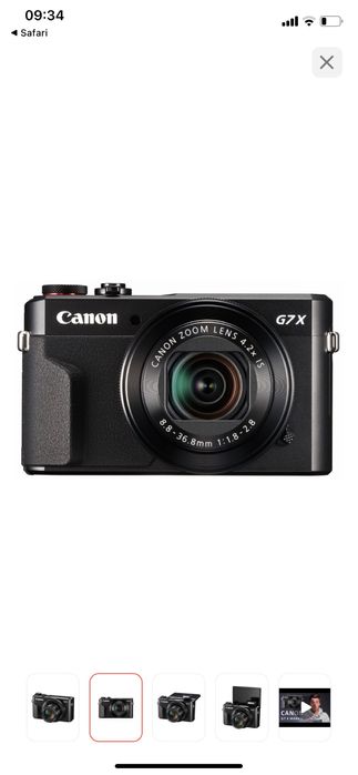 Canon PowerShot G7X Mark II черный