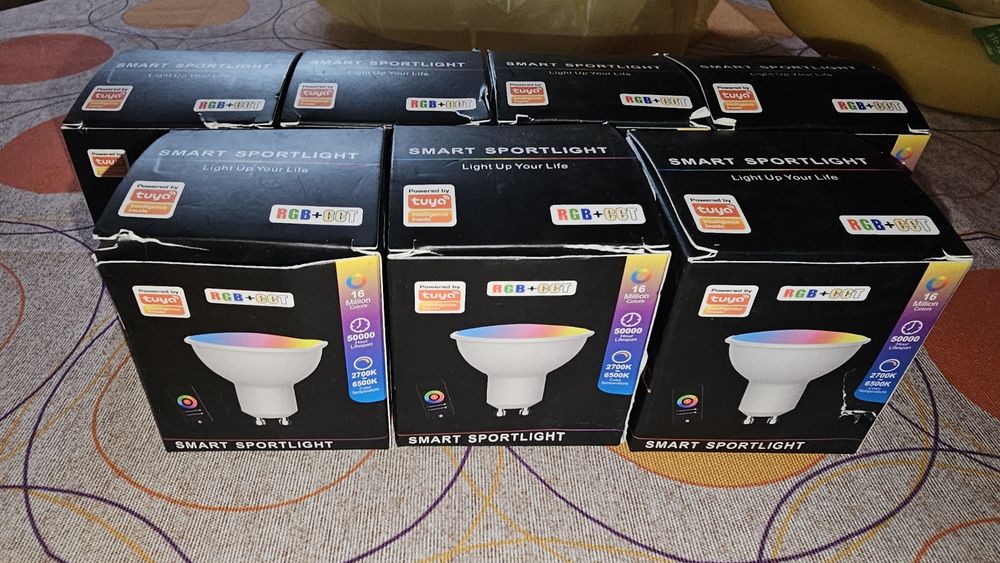 Смарт крушки луничка MR16 и GU10 wifi amazon alexa google home