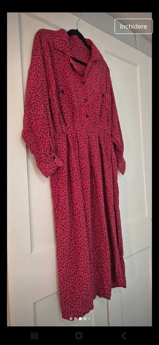 Rochie vintage matase naturala