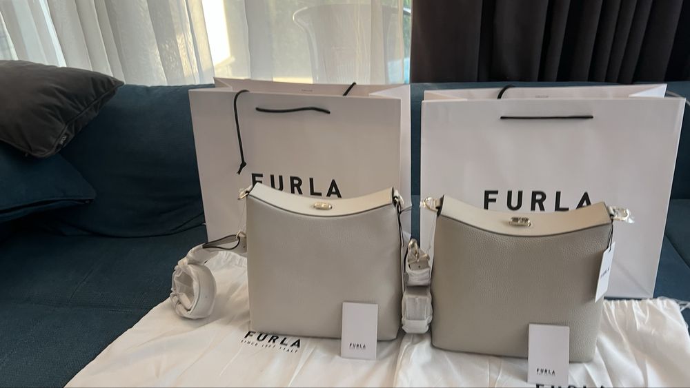 Furla Danae Perla и Beige.100%ориг. със сериен номер,етикети,торбичка