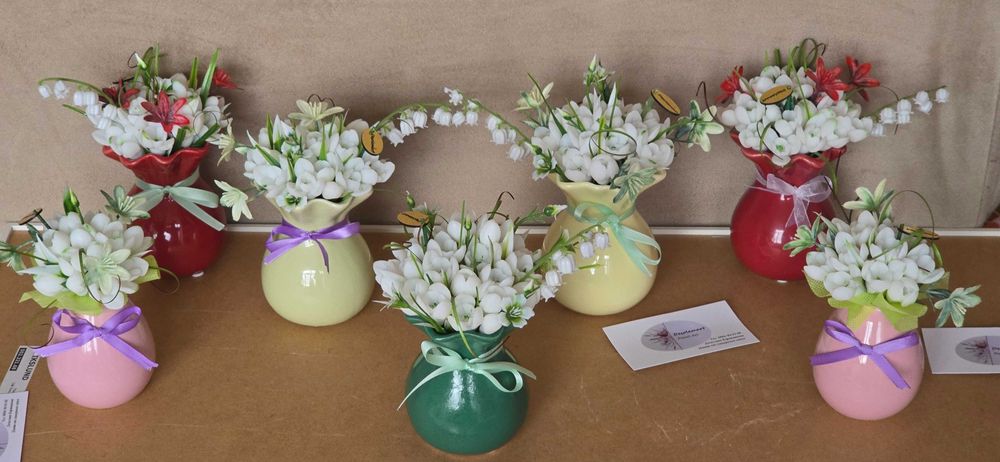 Букет кокичета от сапун