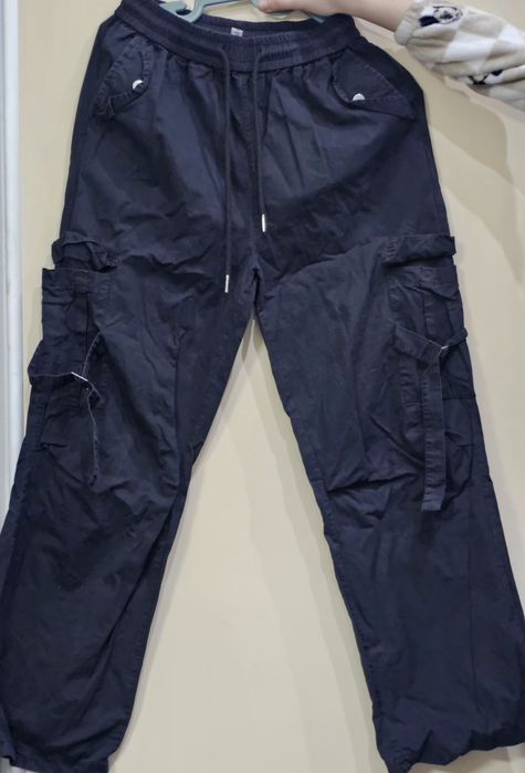 Карго джинсовые брюки