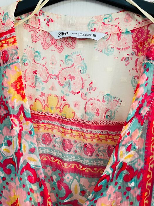 Zara Boho рокля - тип Кимоно