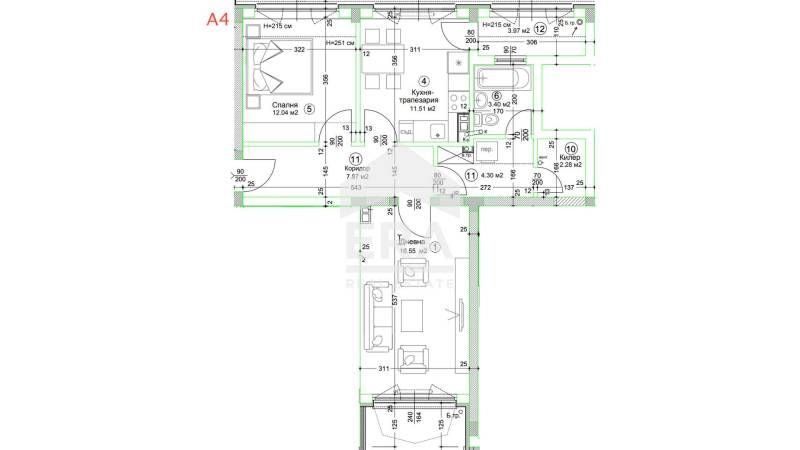 Продава се Двустаен апартамент в Русе, Център - 94 кв.м за 1650 €/кв.м - Снимка #4